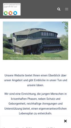 Vorschau der mobilen Webseite www.morgensternschule-jugendhilfe.de, Christian-Morgensternschule und Jugendhilfe
