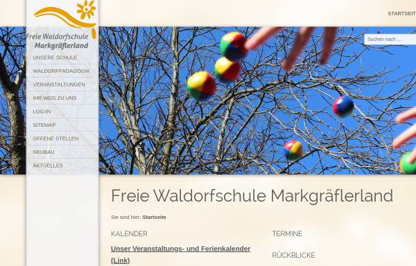 Vorschau von www.waldorf-muellheim.de, Freie Waldorfschule Markgräflerland