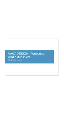 Vorschau der mobilen Webseite www.vacadesign.de, Vacadesign