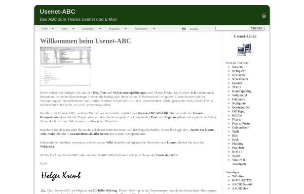 Vorschau von www.usenet-abc.de, Usenet-ABC