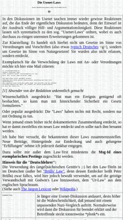 Vorschau der mobilen Webseite www.bruhaha.de, Usenet-Laws