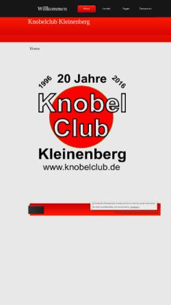 Vorschau der mobilen Webseite www.knobelclub.de, Knobelclub Kleinenberg