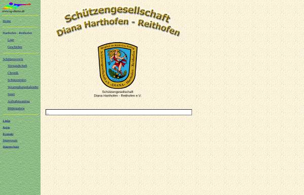 Vorschau von www.sg-diana.de, Schützengesellschaft Diana Harthofen-Reithofen e.V.