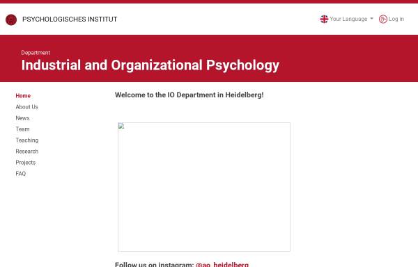 Arbeits-, Betriebs- und Organisationspsychologie - Universität Heidelberg