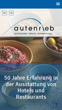 Vorschau der mobilen Webseite www.autenrieb.de, Autenrieb GmbH