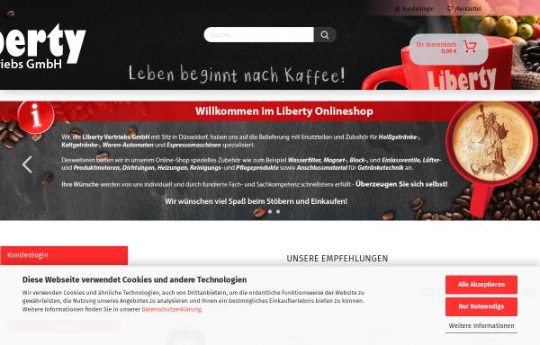 Vorschau von www.libertyshop.de, Liberty Vertriebs GmbH