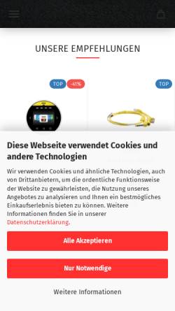 Vorschau der mobilen Webseite www.libertyshop.de, Liberty Vertriebs GmbH
