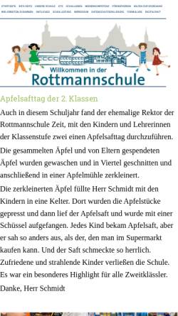 Vorschau der mobilen Webseite www.rottmannschule.de, Rottmannschule