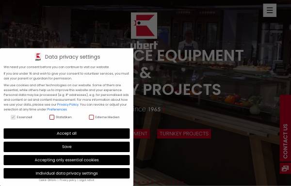 Vorschau von www.ubert.com, Ubert Gastrotechnik GmbH