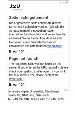 Vorschau der mobilen Webseite paedpsych.jku.at, Pädagogik und Pädagogische Psychologie (Uni Linz)