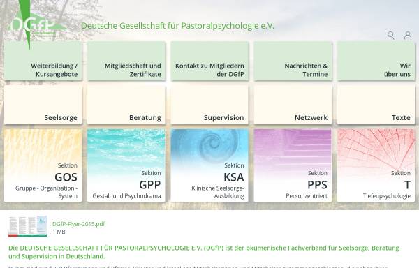 Deutsche Gesellschaft für Pastoralpsychologie (DGfP)