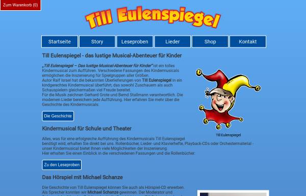 Vorschau von www.till-eulenspiegel-musical.de, Musical Till Eulenspiegel