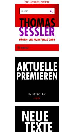 Vorschau der mobilen Webseite www.sesslerverlag.at, Thomas-Sessler-Verlag