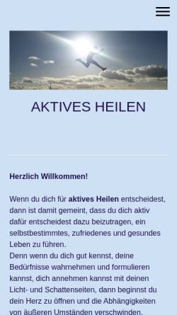 Vorschau der mobilen Webseite www.aktivesheilen.de, Christiane Brackmann