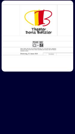 Vorschau der mobilen Webseite www.doris-batzler.info, Theater Doris Batzler