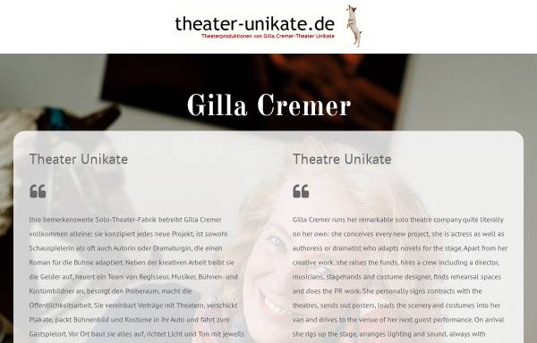 Vorschau von www.theater-unikate.de, Theater Unikate