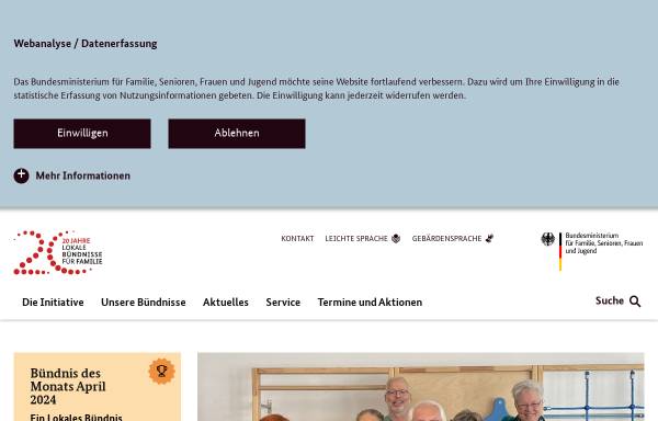 Vorschau von www.lokales-buendnis-fuer-familie.de, Lokale Bündnisse für Familie