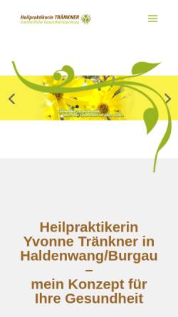 Vorschau der mobilen Webseite www.gesund-im-alltag.de, Ganzheitliche Gesundheitsberatung - Yvonne Tränkner
