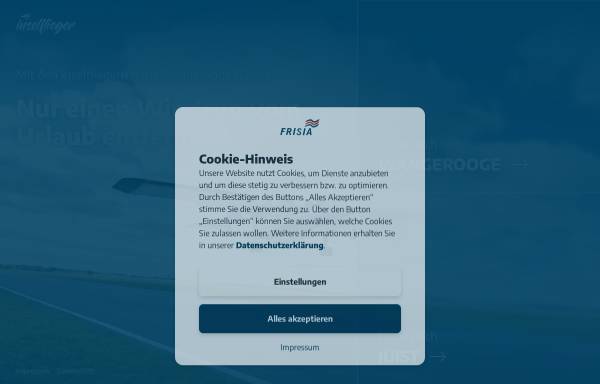 Vorschau von www.inselflieger.de, Luftverkehr Friesland Harle