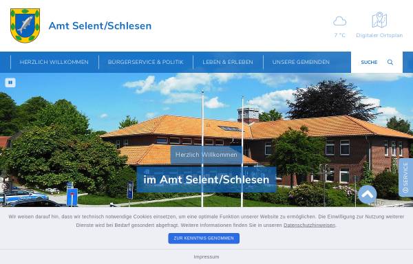 Vorschau von www.amt-selent-schlesen.de, Amt Selent-Schlesen