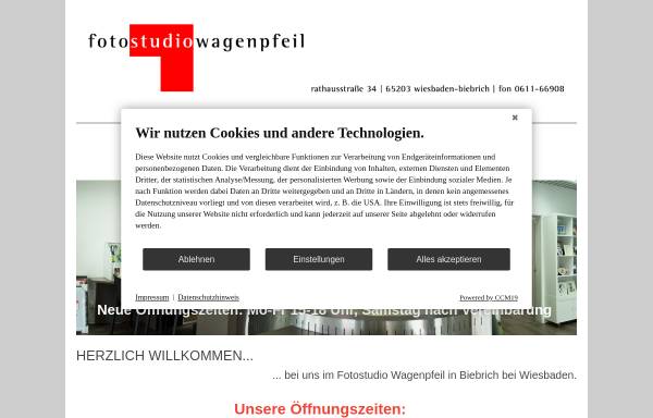 Vorschau von www.fotostudio-wagenpfeil.de, Fotostudio Wagenpfeil