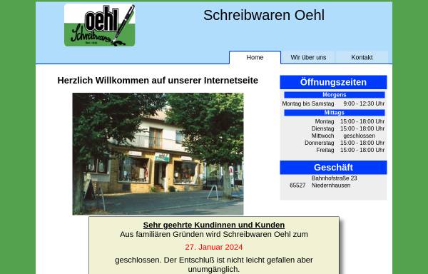 Vorschau von www.schreibwaren-oehl.de, Schreibwaren Oehl