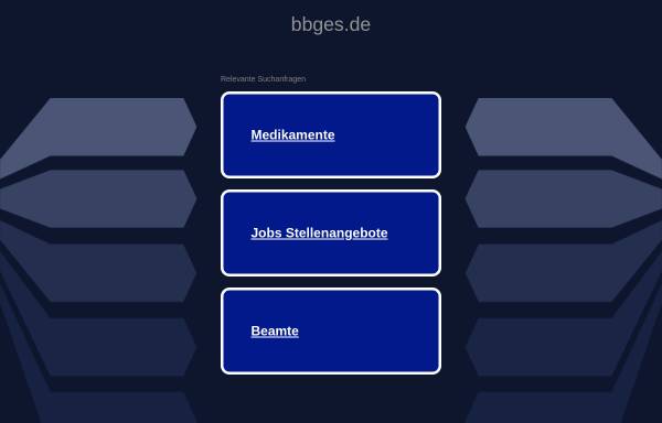 Vorschau von www.bbges.de, Berliner Landesbetrieb für Zentrale Gesundheitliche Aufgaben (BBGes)