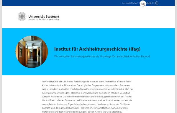 Vorschau von www.uni-stuttgart.de, Institut für Architekturgeschichte der Universität Stuttgart