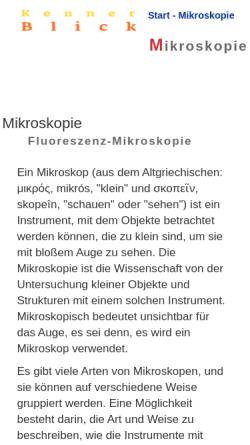 Vorschau der mobilen Webseite www.mikroskopie-treff.de, Forum für Mikroskopie [mikroskopie-treff.de]
