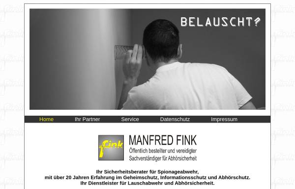 Vorschau von www.fink-consulting.de, Manfred Fink, Sachverständigenbüro