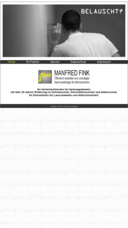 Vorschau der mobilen Webseite www.fink-consulting.de, Manfred Fink, Sachverständigenbüro