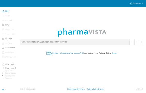 Vorschau von www.pharmavista.net, Pharmavista