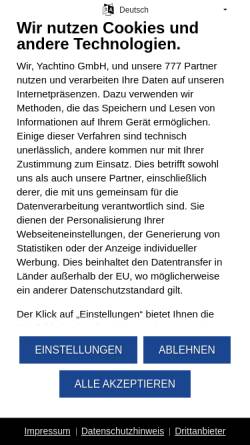 Vorschau der mobilen Webseite www.happycharter.com, HappyCharter