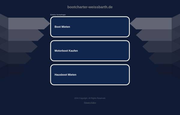 Vorschau von www.bootcharter-weissbarth.de, Motorbootcharter Weissbarth