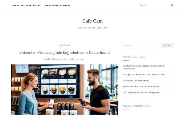 Vorschau von www.cafecam.de, Café Münchner Freiheit