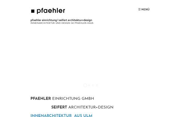 Vorschau von www.pfaehler-einrichtung.de, Pfaehler Einrichtung GmbH