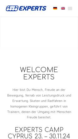 Vorschau der mobilen Webseite www.experts-in-speed.de, Experts in Speed