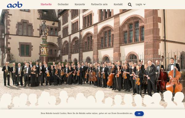 Vorschau von www.aob.ch, Akademisches Orchester Basel