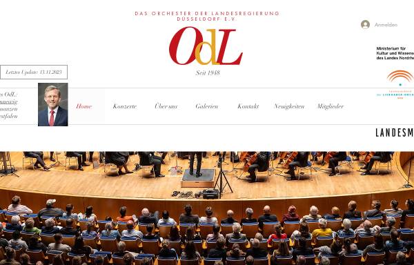 Vorschau von www.odl-online.de, Orchester der Landesregierung Düsseldorf e.V.