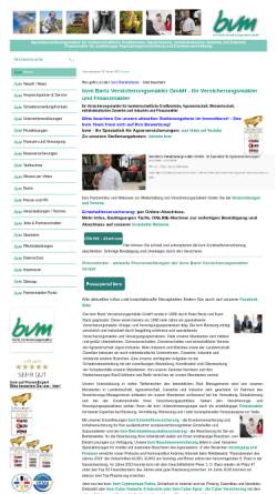 Vorschau der mobilen Webseite www.bvm-versicherungsmakler.de, bvm Bartz Versicherungsmakler GmbH
