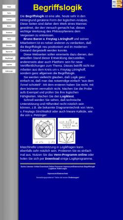 Vorschau der mobilen Webseite www.begriffslogik.de, Begriffslogik