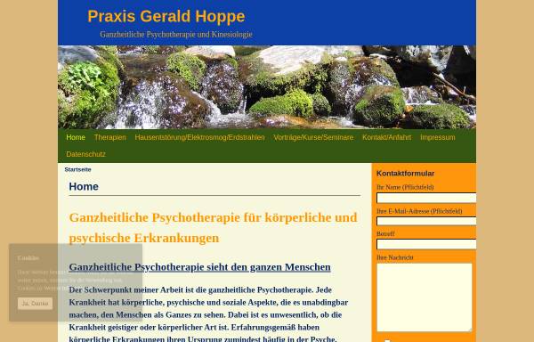 Vorschau von www.praxisgeraldhoppe.de, Praxis Gerald Hoppe