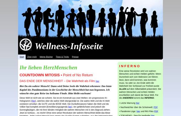 Vorschau von www.wellness-infoseite.de, Gesundheit, Schönheit und Wellness