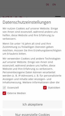 Vorschau der mobilen Webseite www.wilde.de, Wilde & Partner Public Relations GmbH