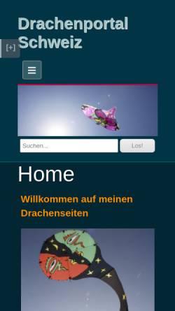 Vorschau der mobilen Webseite www.drachenclub.ch, Drachenportal Schweiz