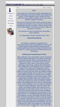 Vorschau der mobilen Webseite www.katsiwanakis.de, Katsiwanakis Automaten Vertriebs GmbH