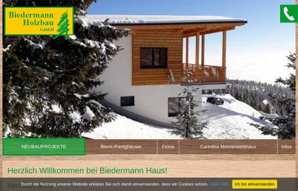 Vorschau von www.biedermann-haus.com, Biedermann Holzbau Gmbh