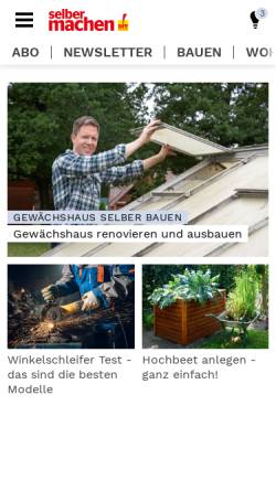 Vorschau der mobilen Webseite selbermachen.de, DIY selbermachen