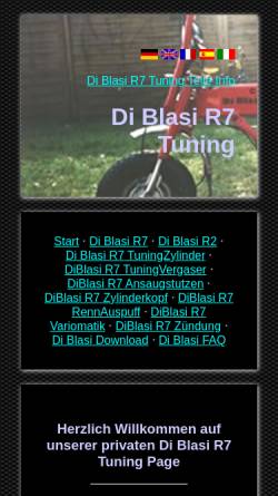 Vorschau der mobilen Webseite di-blasi-r7-tuning.de, Di Blasi R7 Tuning