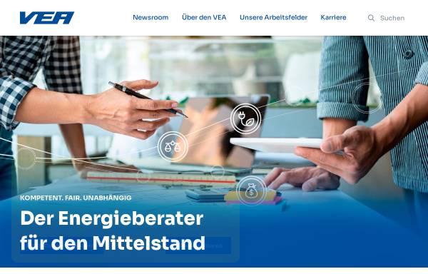 Vorschau von www.vea.de, VEA Bundesverband der Energieabnehmer e.V.